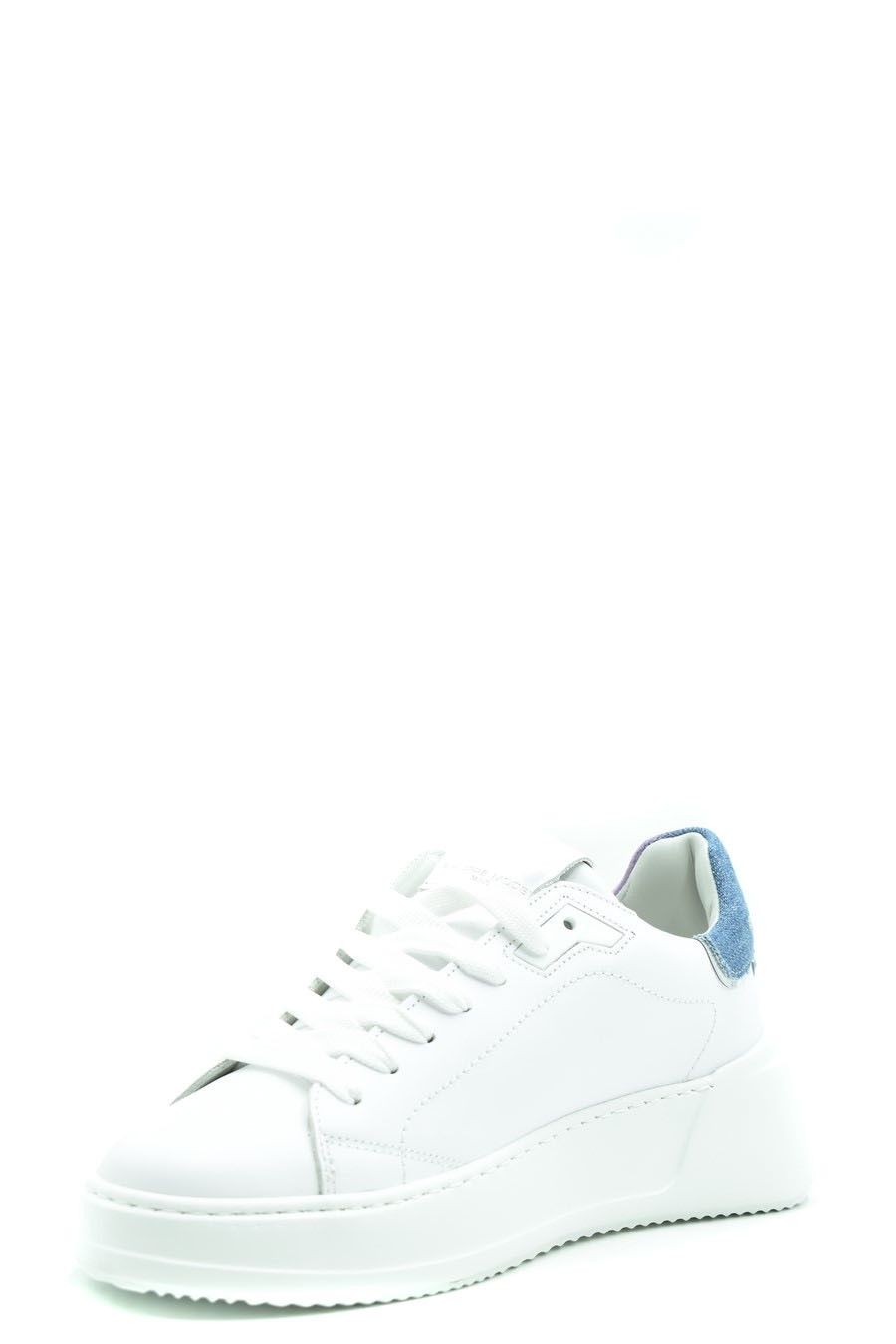 PHILIPPE MODEL  Sneakers Philippe Model da Donna in Pelle Bianca Presa