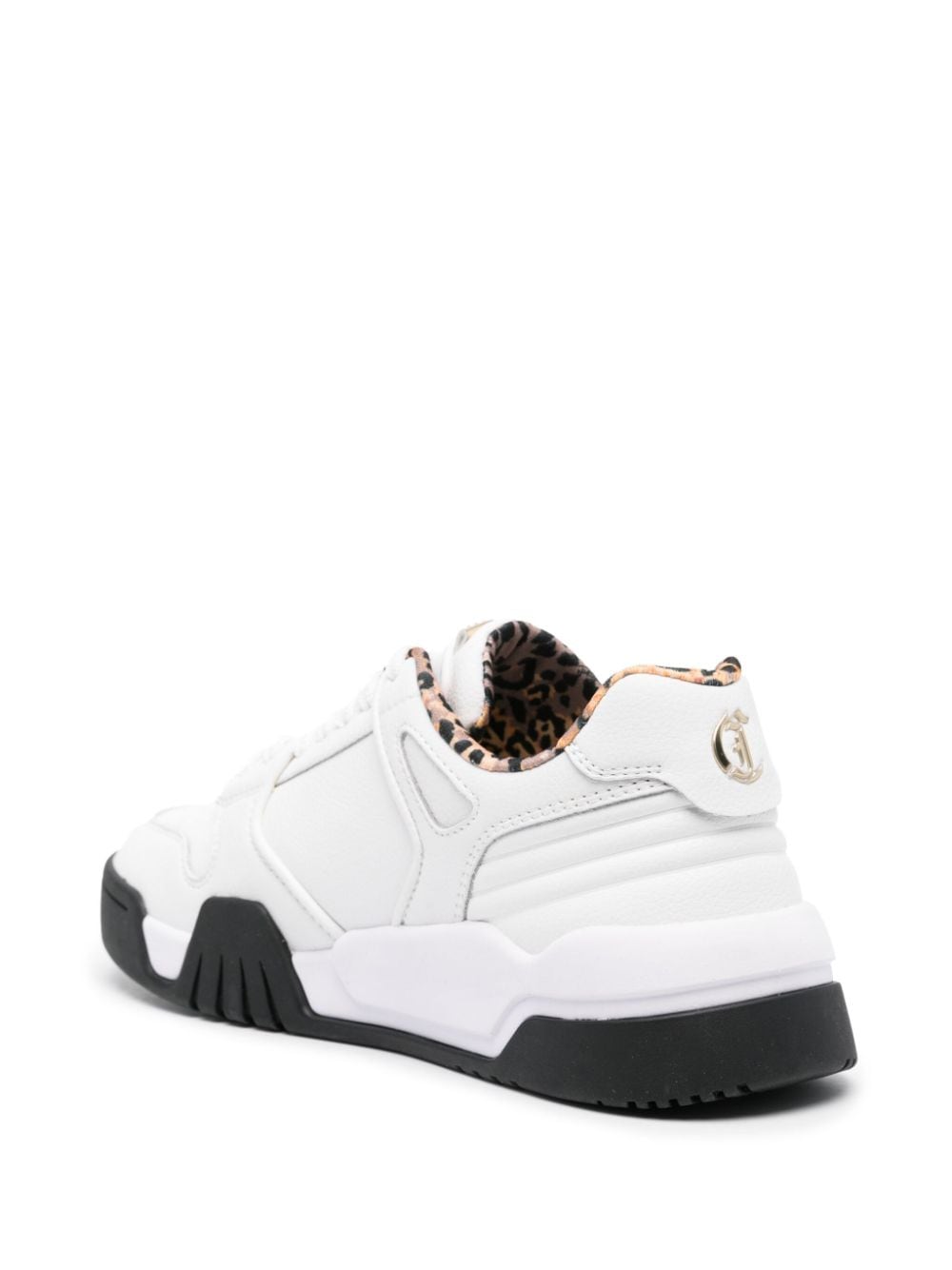 JUST CAVALLI  Sneakers Bianche Donna Just Cavalli - Pelle e Tessuto alla Moda Offerta