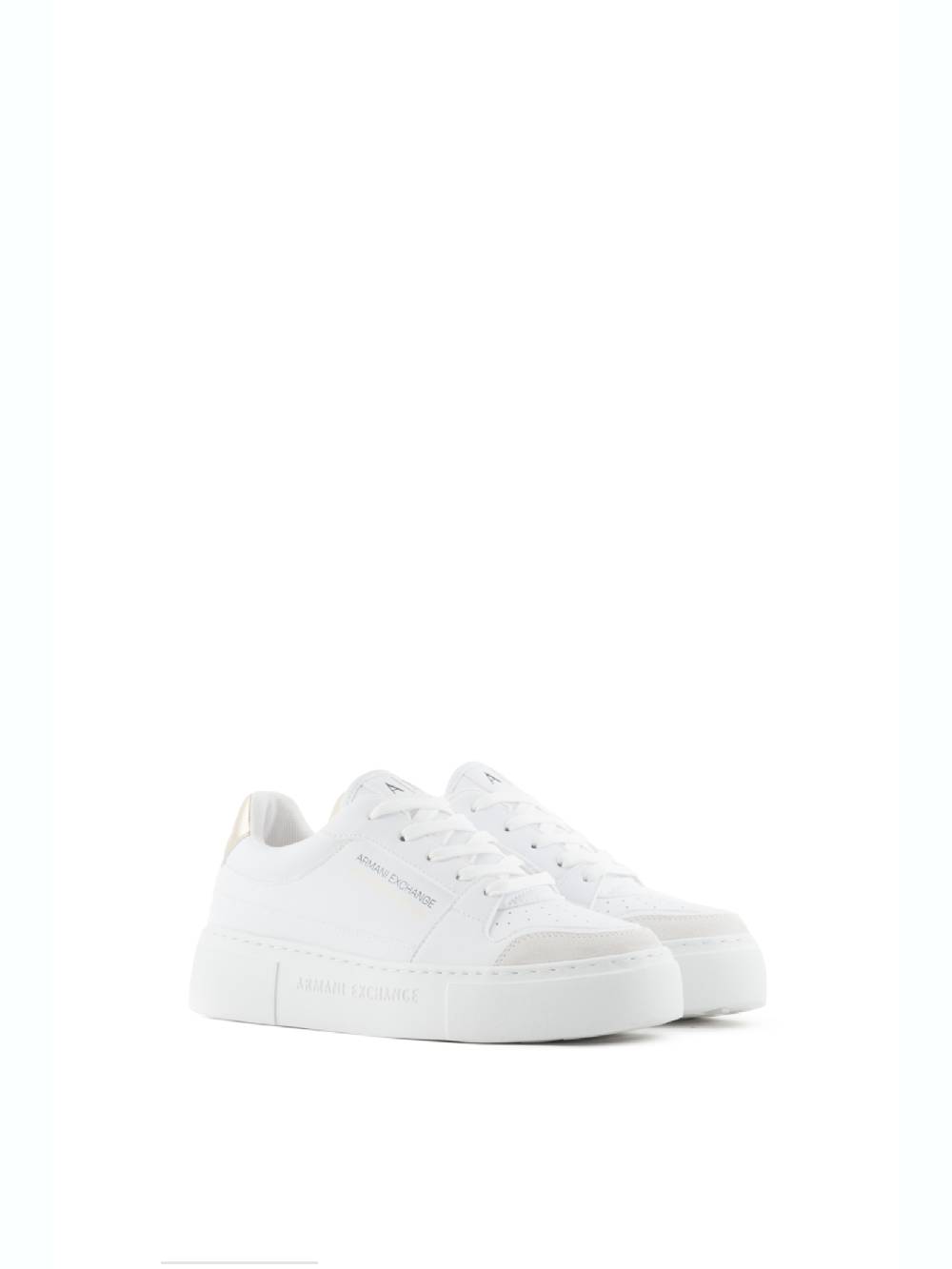ARMANI EXCHANGE  Sneakers in Pelle Bianca Armani Exchange - Scarpe Sportive da Donna Economico