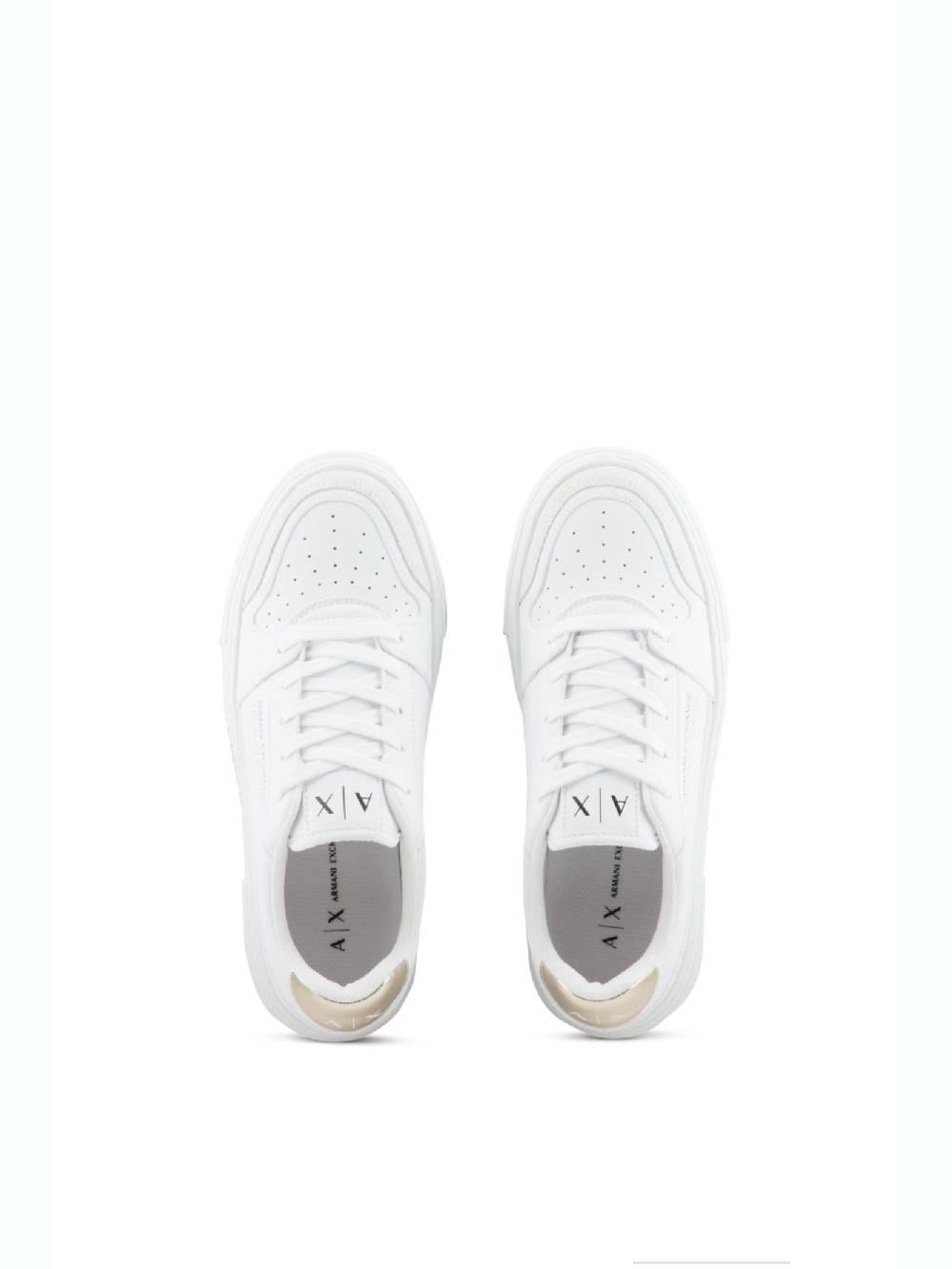 ARMANI EXCHANGE  Sneakers in Pelle Bianca Armani Exchange - Scarpe Sportive da Donna Economico