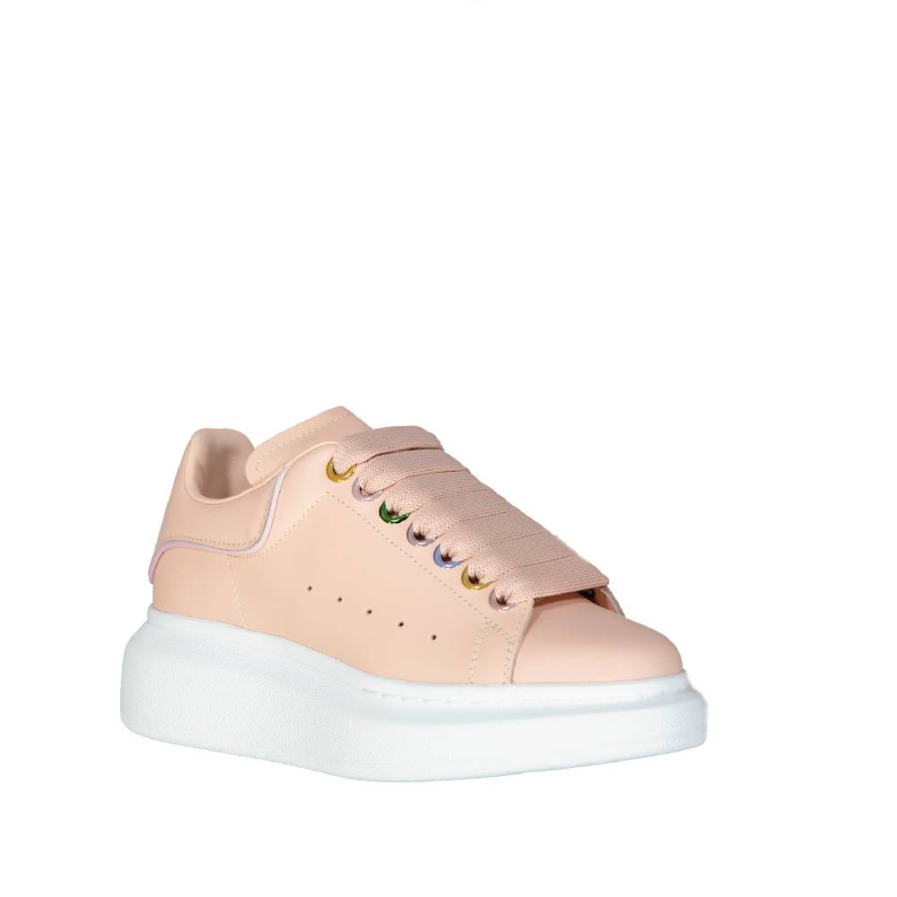 ALEXANDER MCQUEEN  Sneakers Oversize in Pelle Rosa Alexander McQueen In Vendita