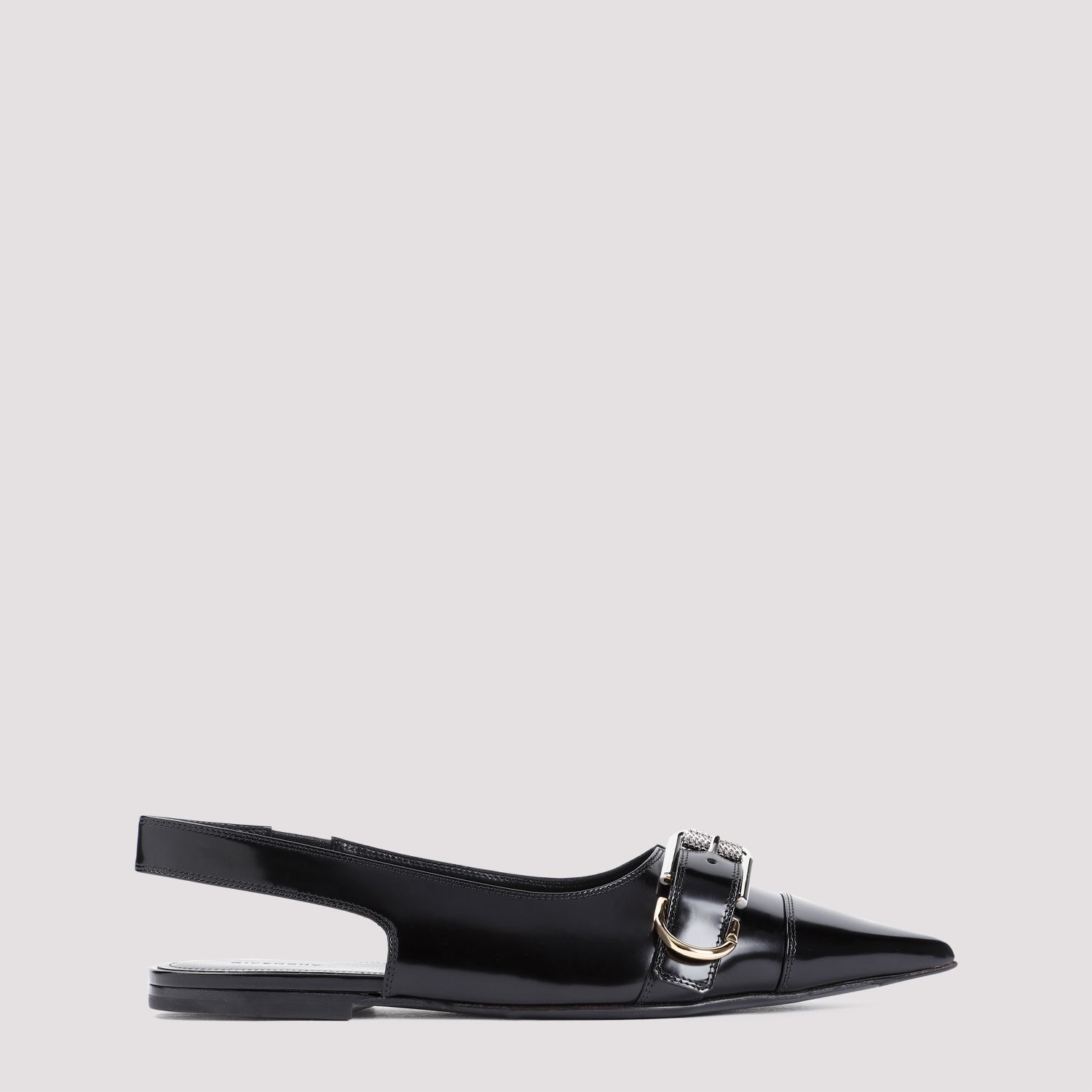 GIVENCHY  Ballerine Givenchy in Pelle di Vitello Nera Saldi Di Fabbrica
