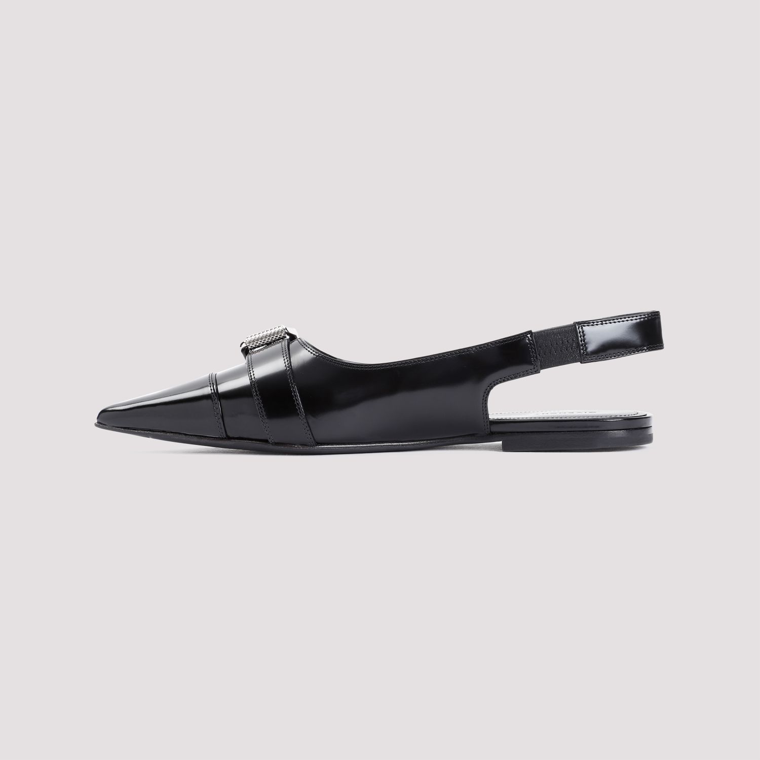 GIVENCHY  Ballerine Givenchy in Pelle di Vitello Nera Saldi Di Fabbrica
