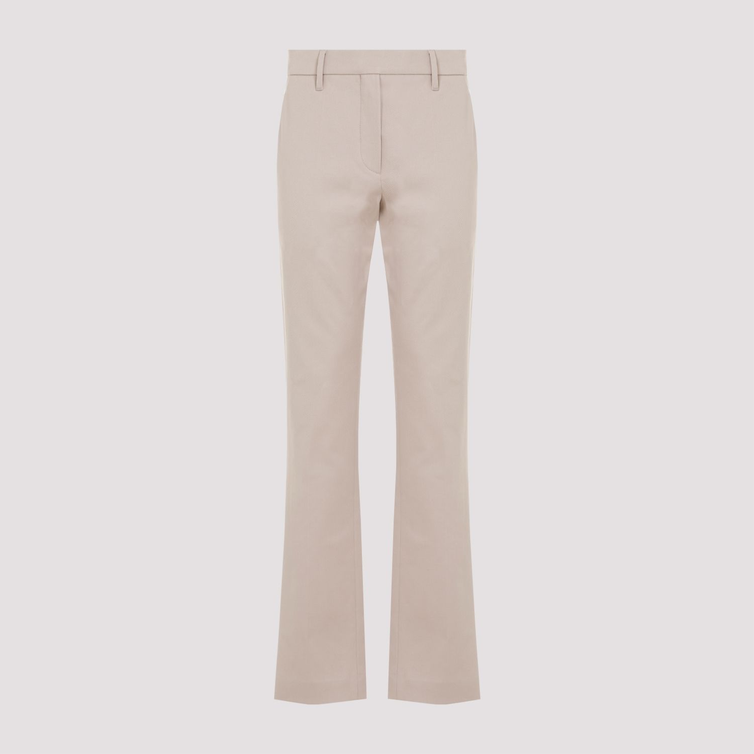 BRUNELLO CUCINELLI  Pantaloni in Cotone Sabbia con Dettaglio Monili Brunello Cucinelli Soddisfazione Garantita