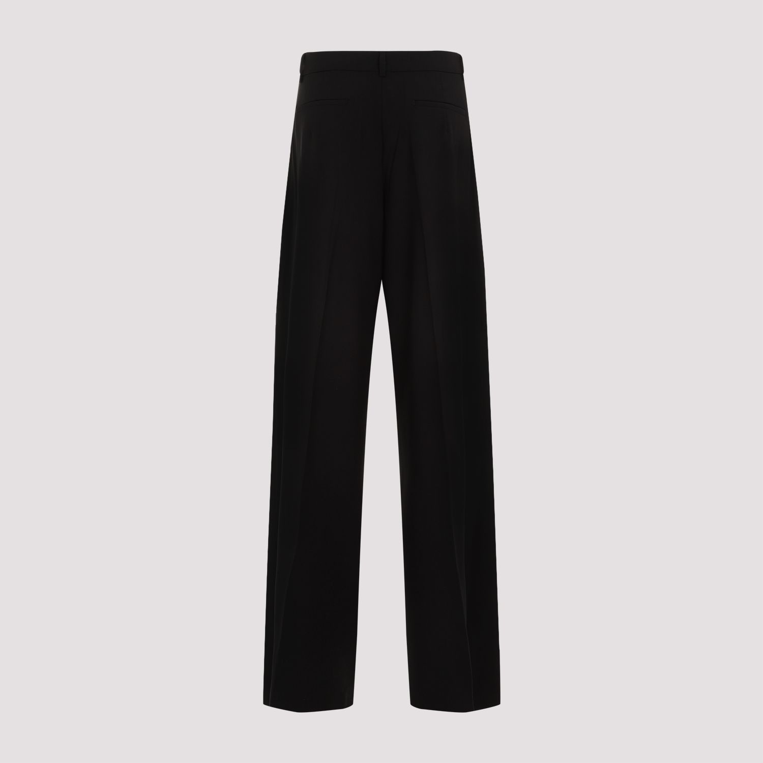 SPORTMAX  Pantaloni Sportmax Ampia Gamba Lana Vergine Nero Acquista Ora