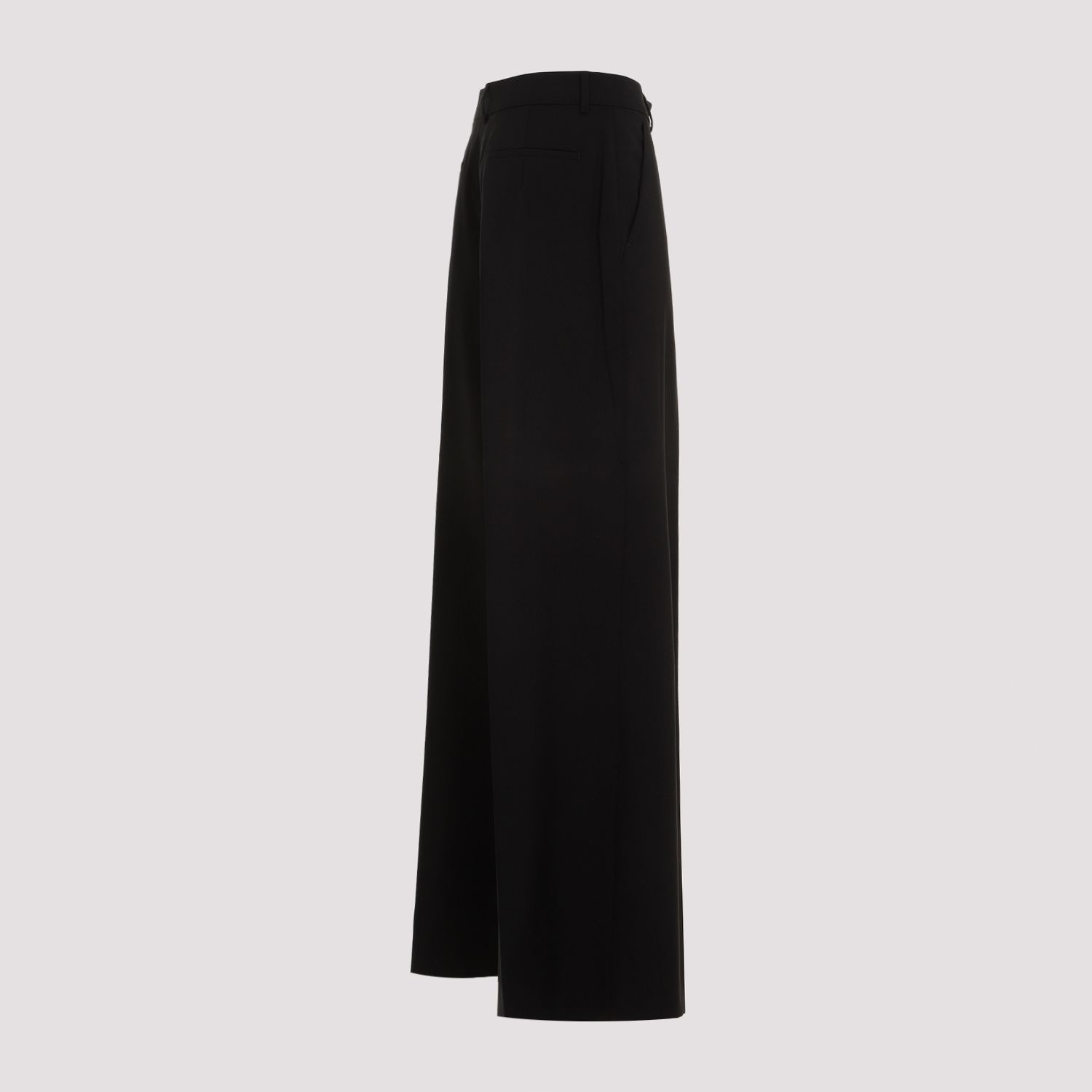 SPORTMAX  Pantaloni Sportmax Ampia Gamba Lana Vergine Nero Acquista Ora