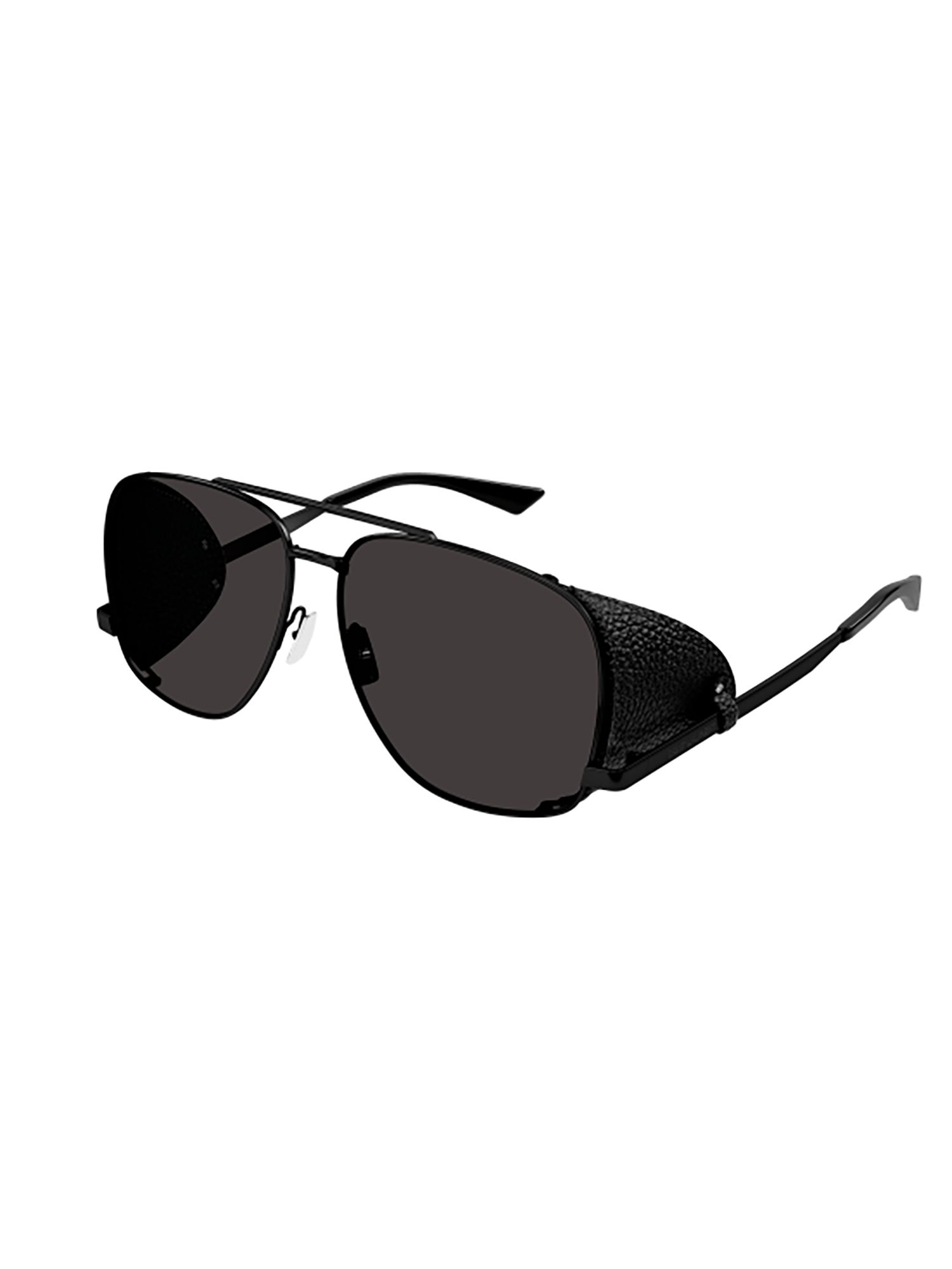 SAINT LAURENT  Occhiali da Sole Neri SAINT LAURENT SL 653 con Spoiler in Pelle per Donna Offerta