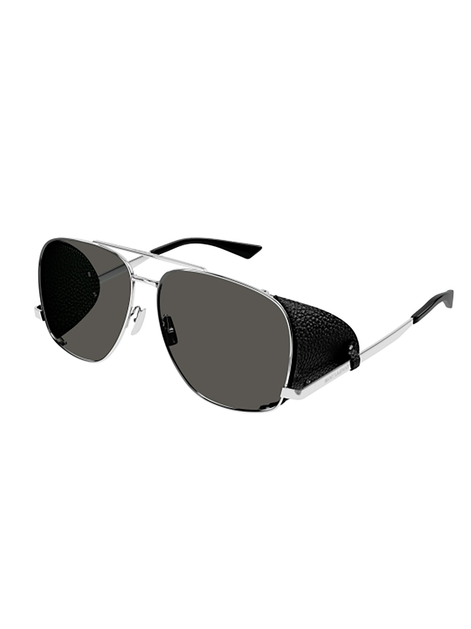 SAINT LAURENT  Occhiali da Sole Saint Laurent con Spoiler in Pelle Metallica Online