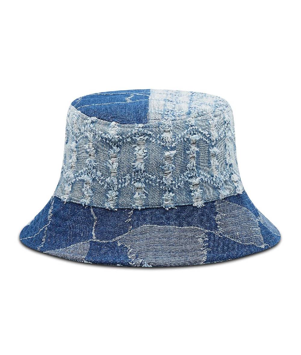 KANGOL  Cappello Secchiello in Denim Blu KANGOL da Donna Saldi Di Fabbrica