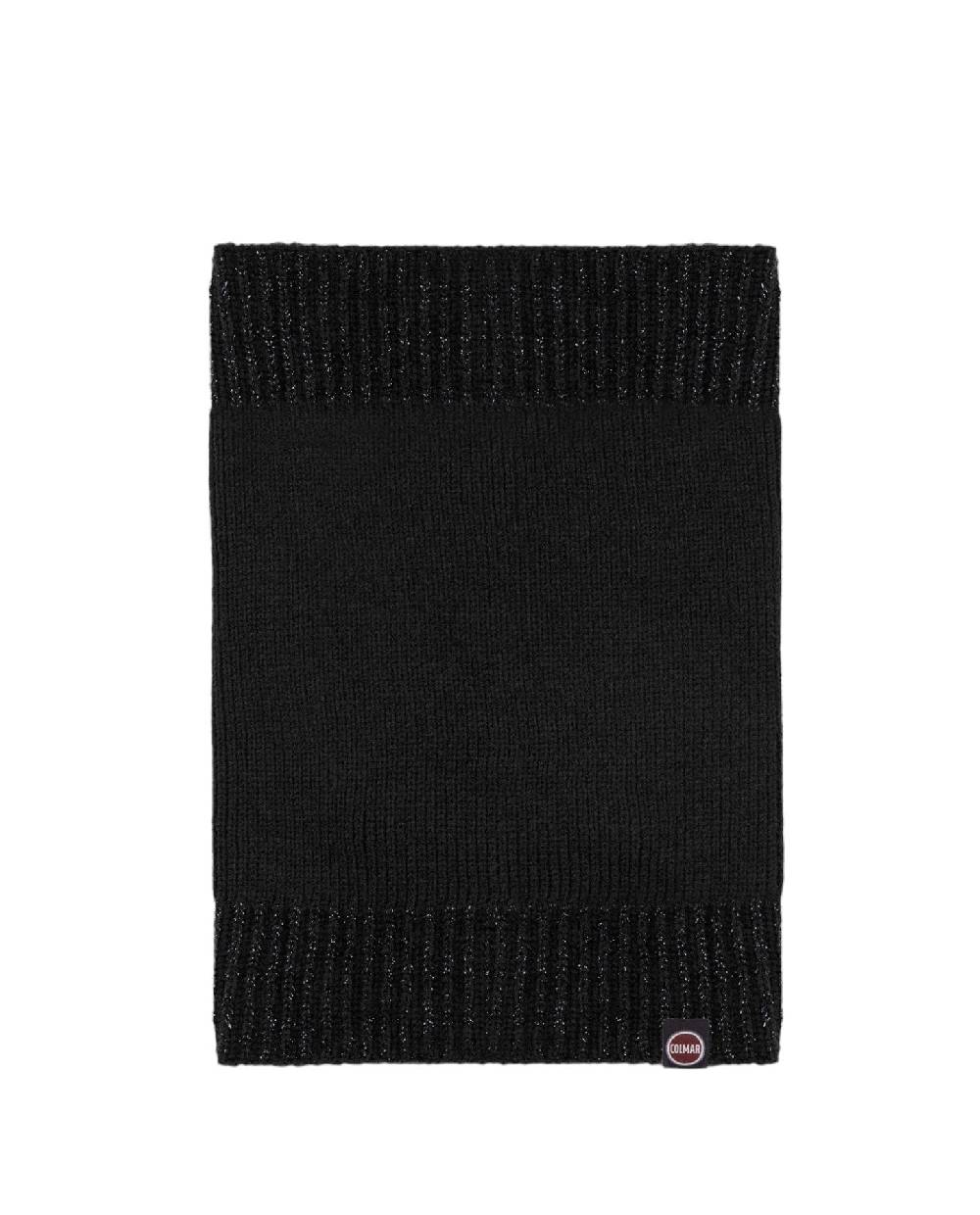 COLMAR  Sciarpa Morbida Nera da Donna Colmar con Bordo Lurex Negozio