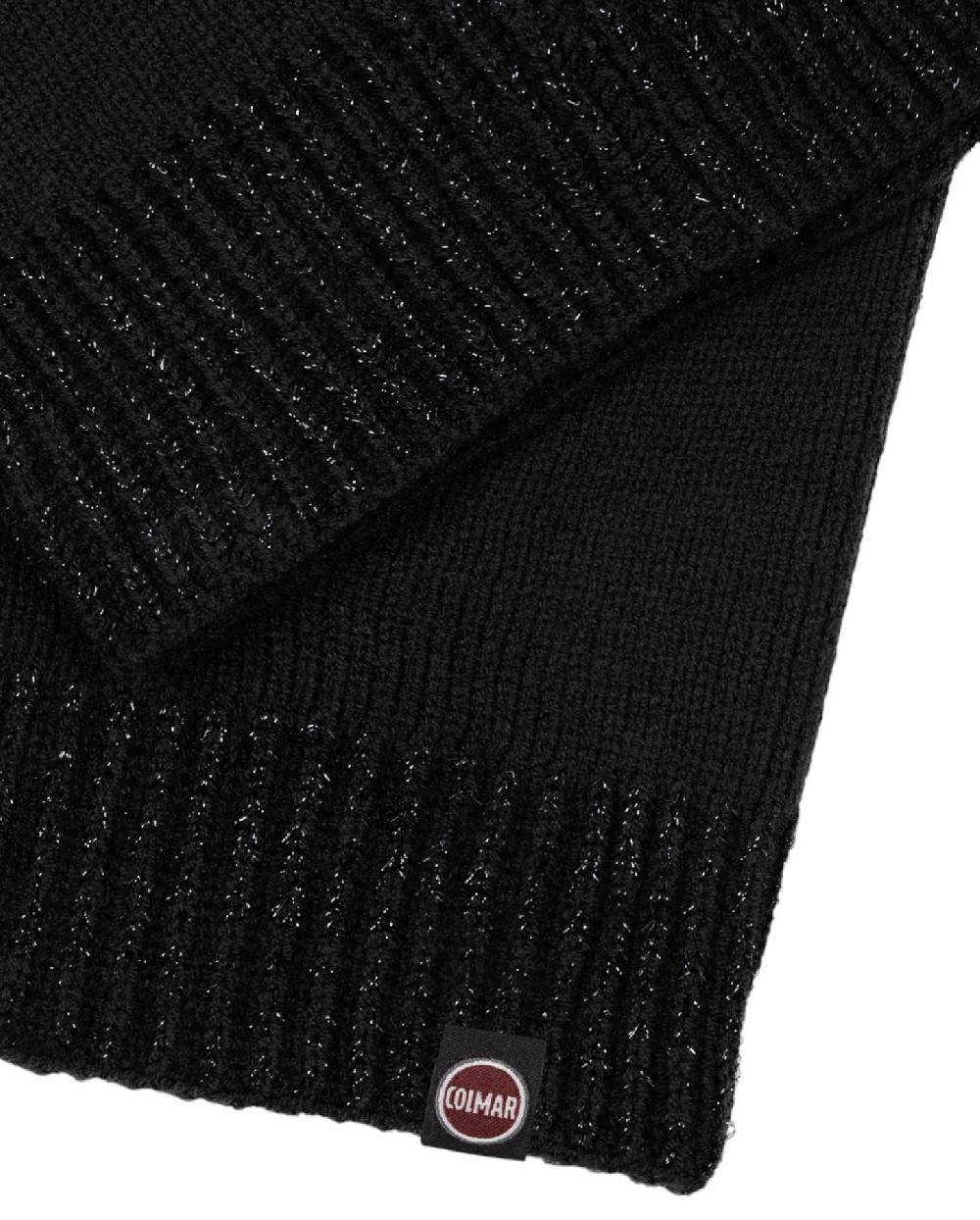 COLMAR  Sciarpa Morbida Nera da Donna Colmar con Bordo Lurex Negozio