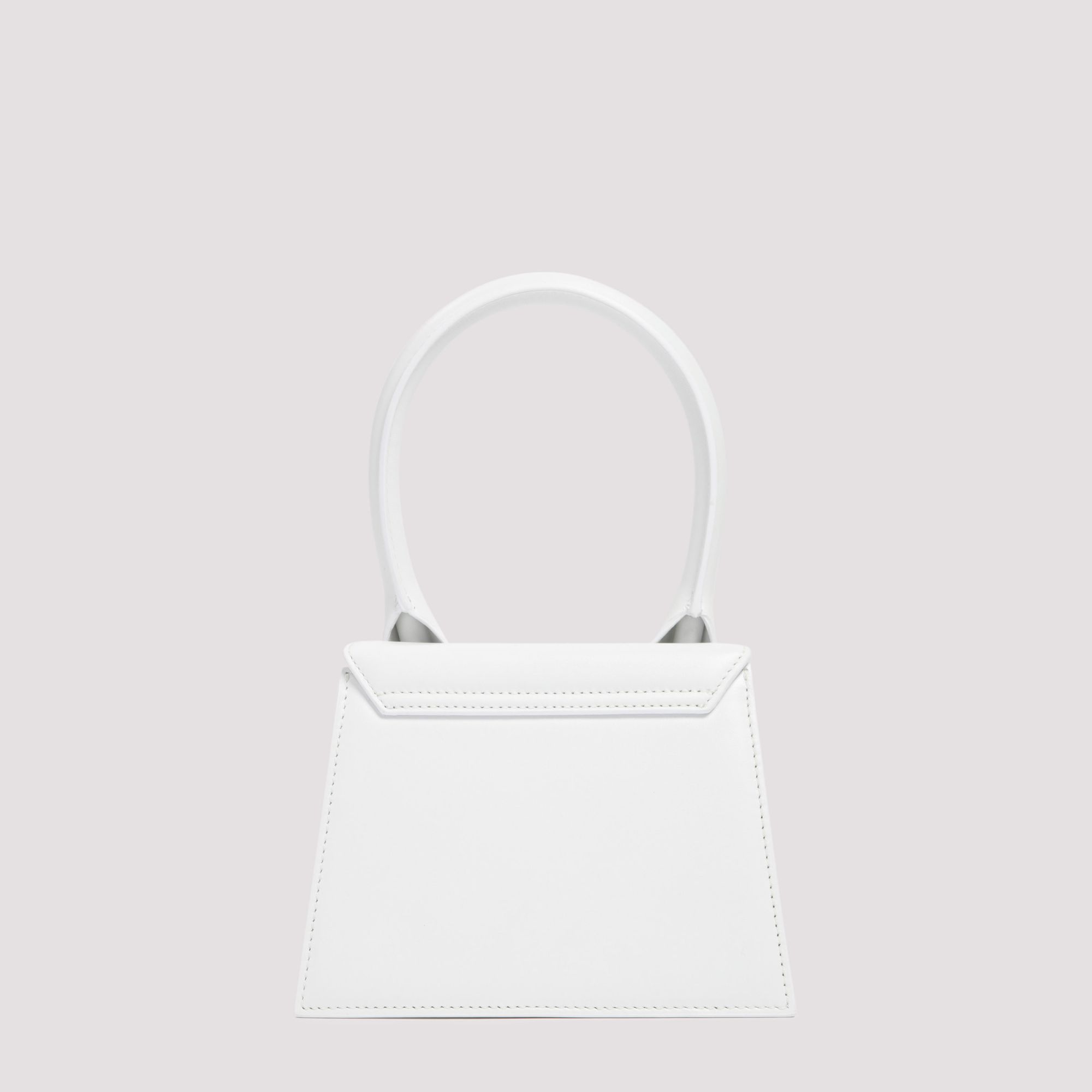 JACQUEMUS  Borsa a Spalla Bianca in Pelle Le Chiquito Media di Jacquemus Moda