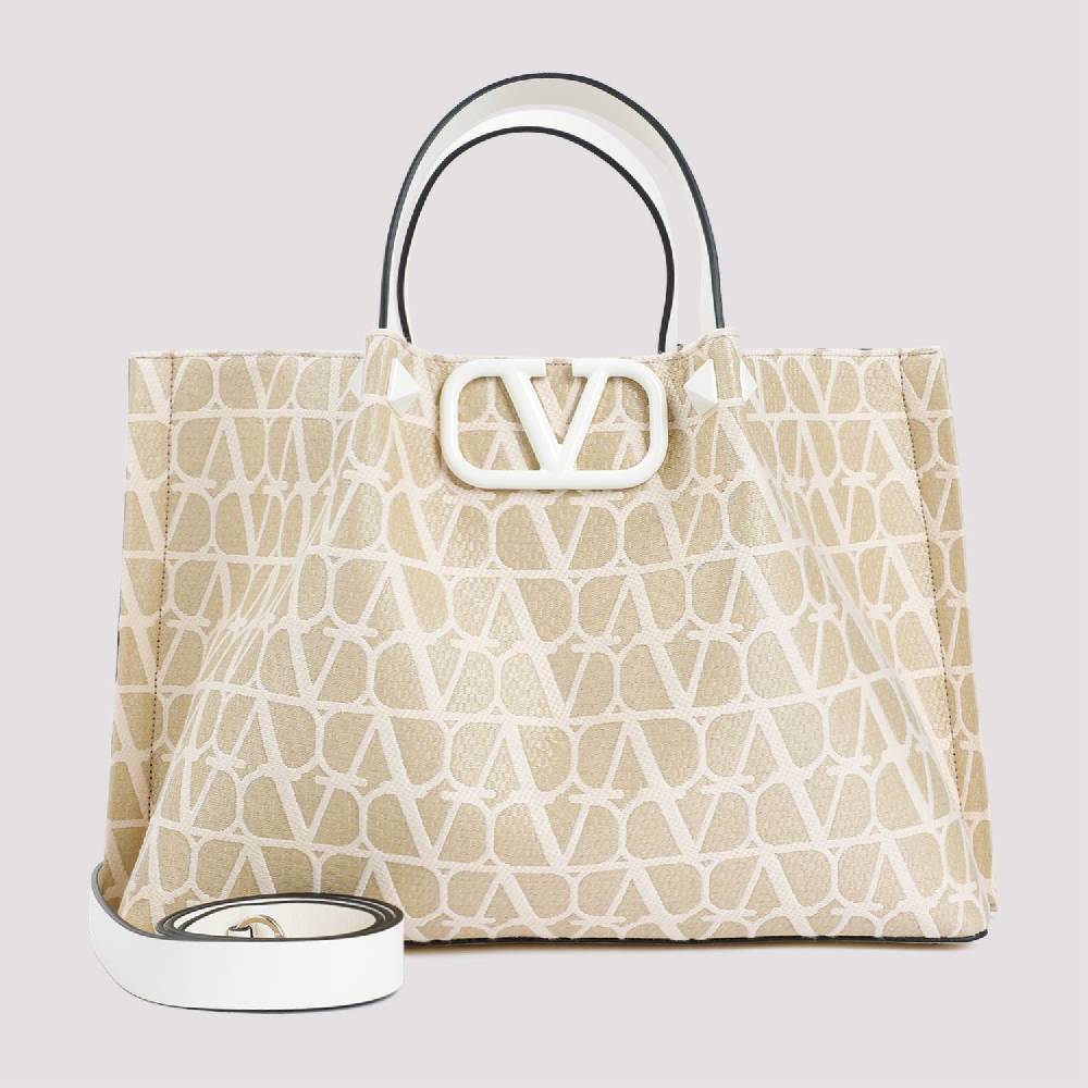 VALENTINO GARAVANI  Tote Medium VLogo Firma Valentino Garavani Color Nudo Offerta settimanale