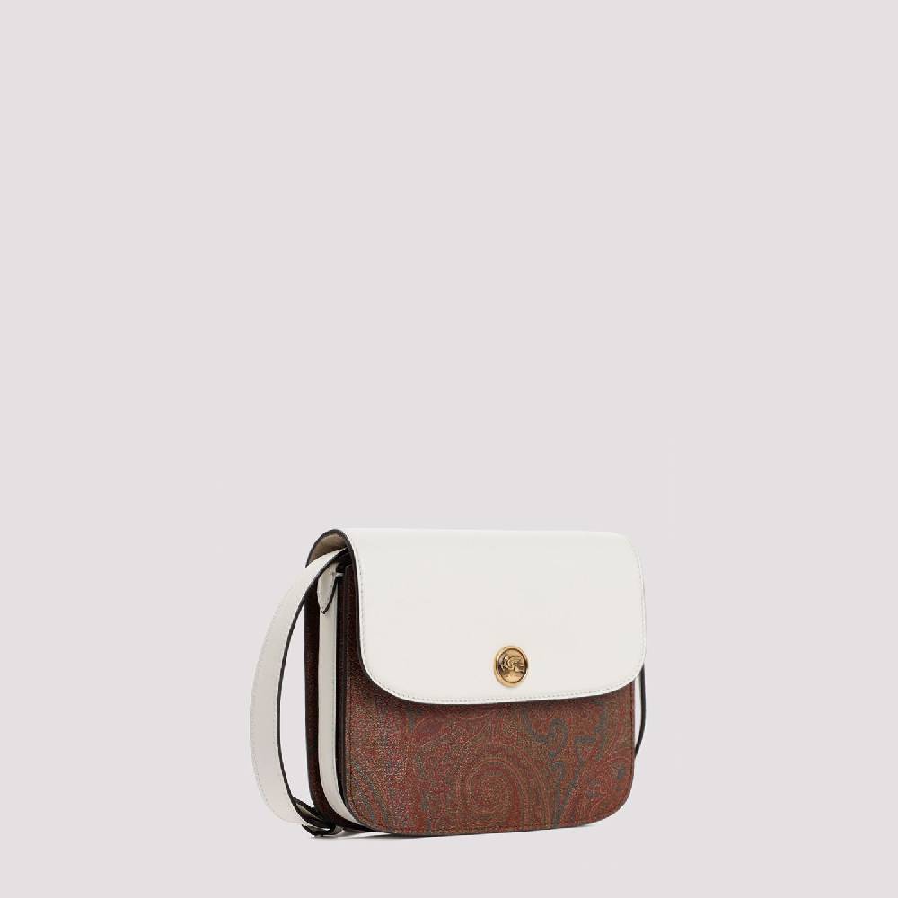 ETRO  Borsa Tracolla ETRO Paisley in Pelle Bianca In Linea