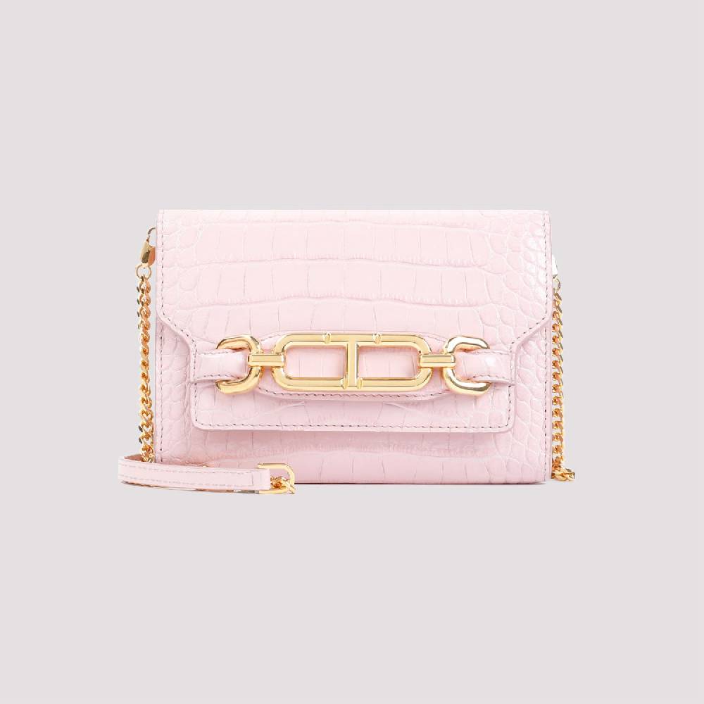 TOM FORD  Borsa da Donna in Pelle Coccodrillo Rosa Tom Ford Nuovo