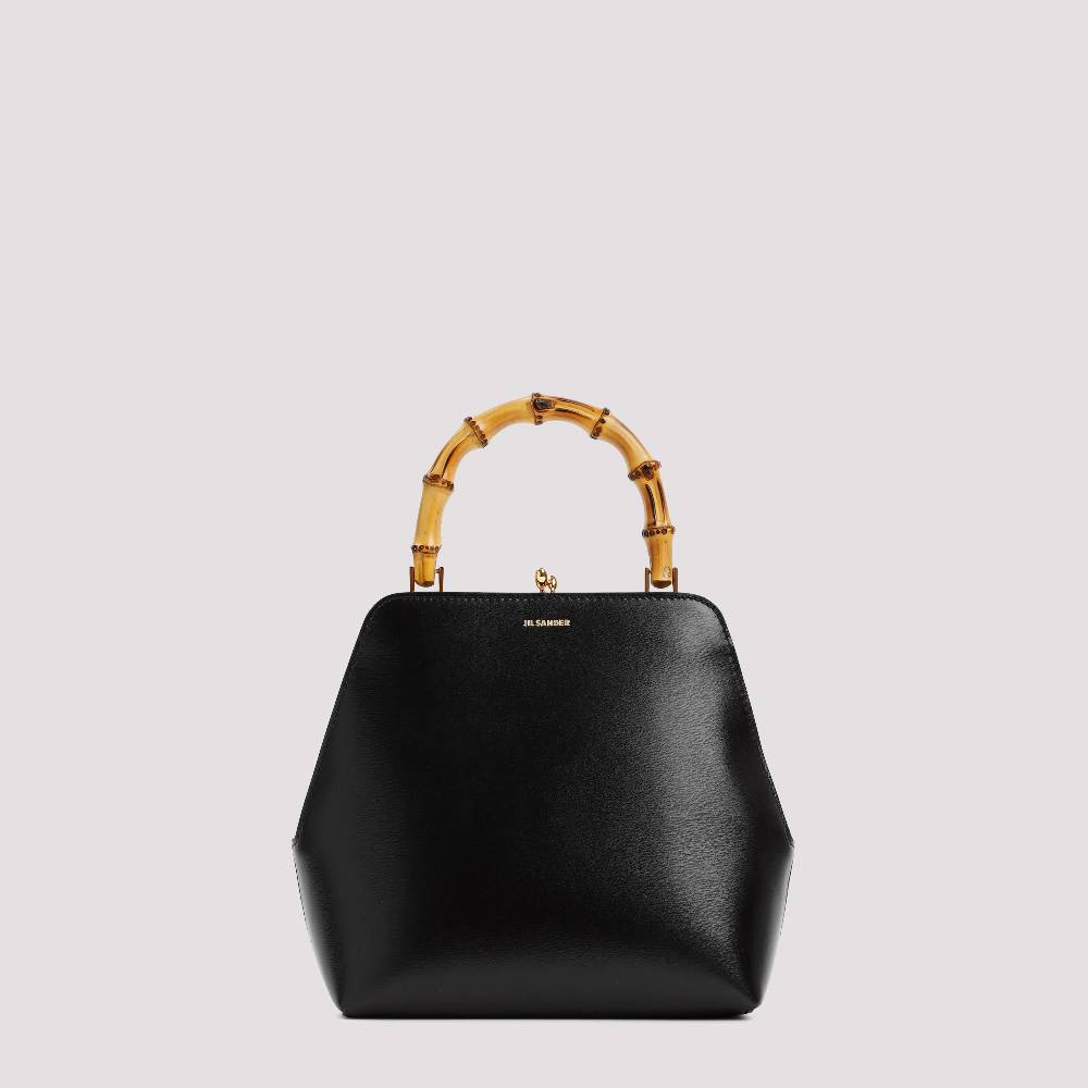 JIL SANDER  Borsa a Spalla Piccola Jil Sander Goji Nera in Pelle Qualità