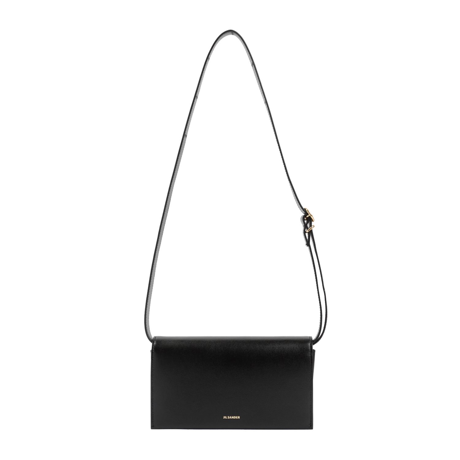 JIL SANDER  Borsa da Donna Jil Sander in Pelle di Vitello Nera con Fibbia Vendita