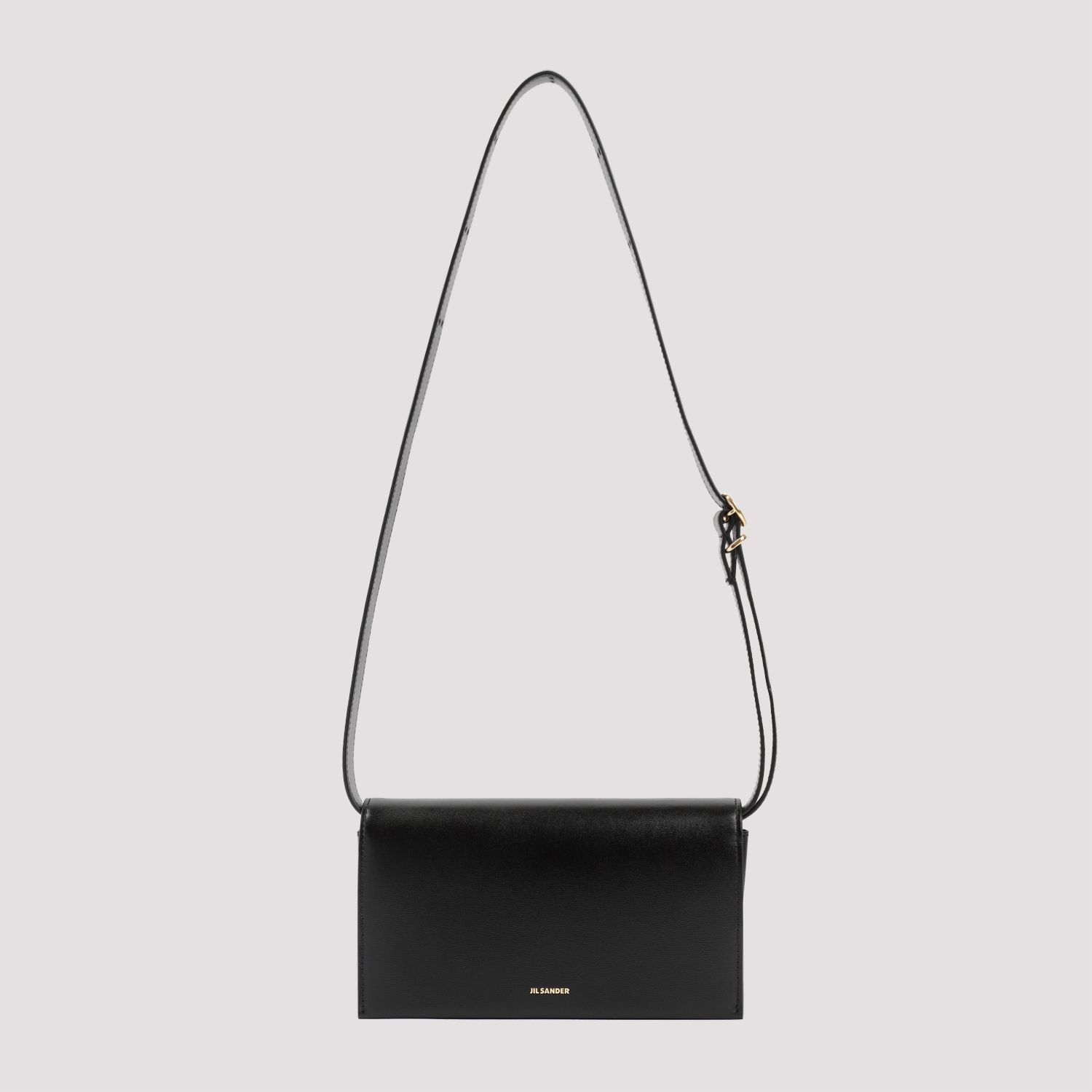JIL SANDER  Borsa da Donna Jil Sander in Pelle di Vitello Nera con Fibbia Vendita