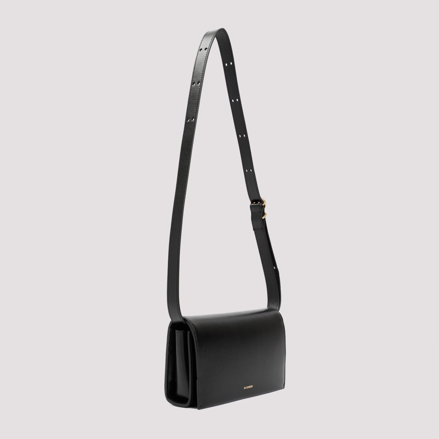 JIL SANDER  Borsa da Donna Jil Sander in Pelle di Vitello Nera con Fibbia Vendita