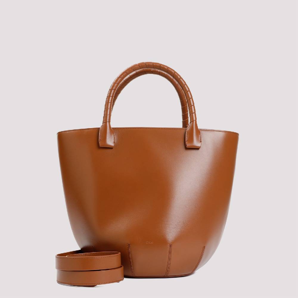 CHLOÉ  Borsa a Spalla CHLOÉ in Pelle di Vitello Marrone Qualità Garantita