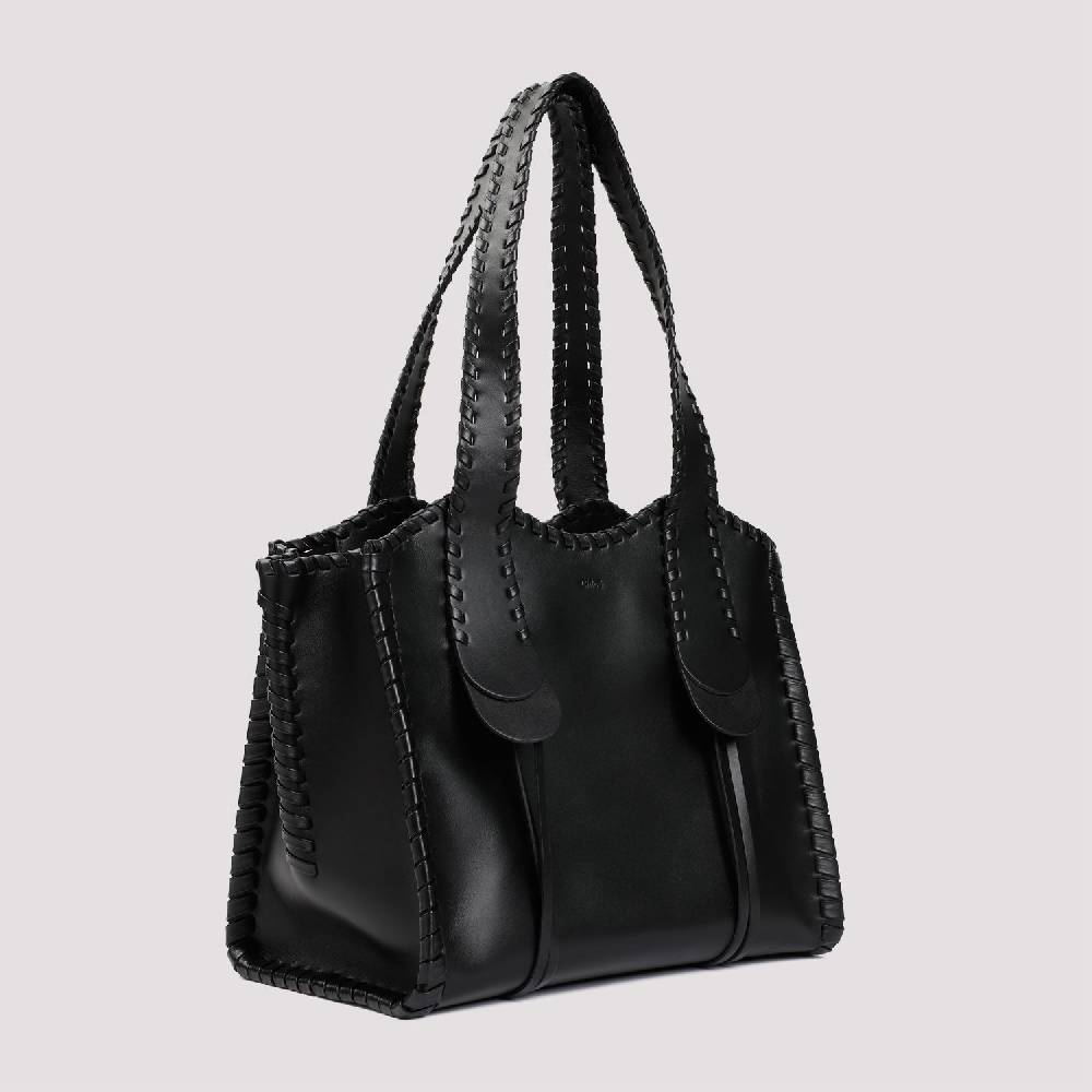 CHLOÉ  Borsa a Spalla Chloé Pelle di Vitello Nera 35x28x19cm Negozi Online