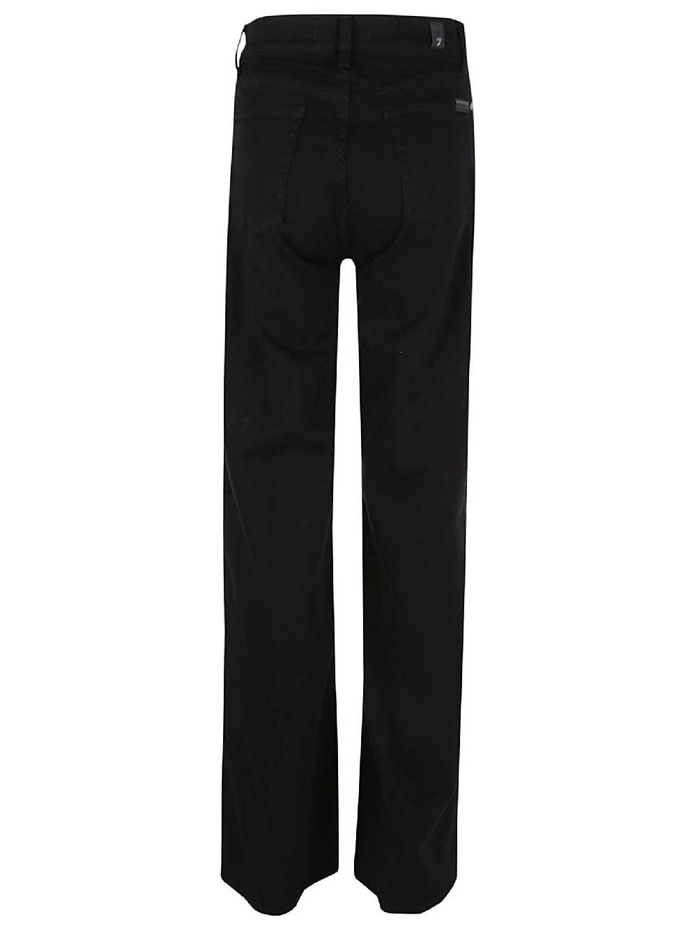 7 FOR ALL MANKIND  Jeans Neri Svasati a Vita Alta - Misto Cotone 7 For All Mankind Prezzo Ridotto