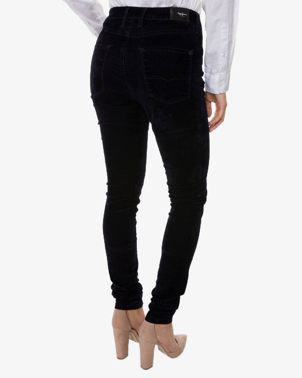 PEPE JEANS  Pantaloni di Cotone Blu da Donna Pepe Jeans Sottocosto