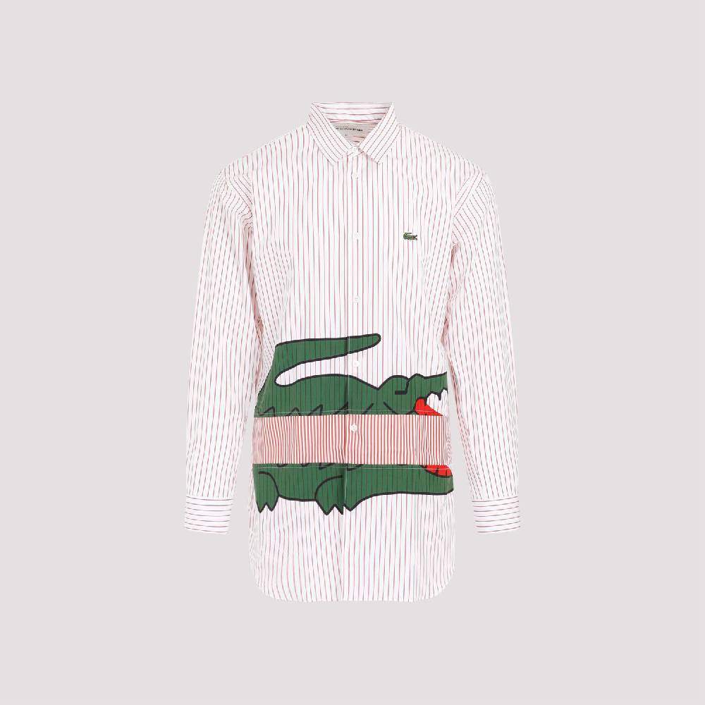COMME DES GARÇONS SHIRT  Camicia a Righe Rosse Comme Des Garçons in Cotone - Uomo I Più Venduti