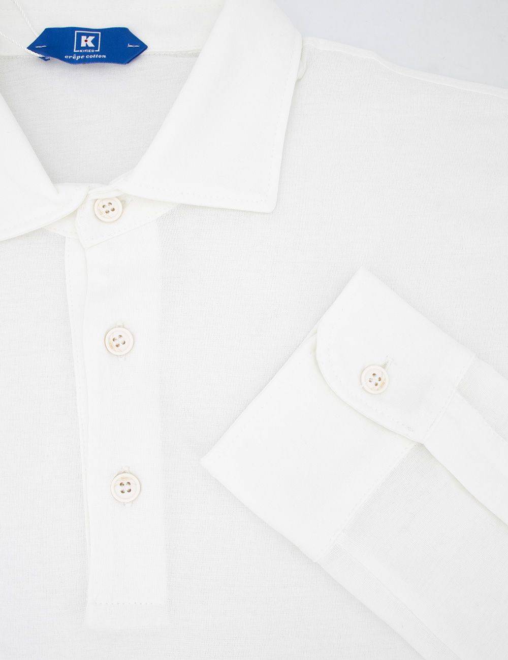 KIRED  Polo da Uomo in Cotone Bianco KIRED - Vestibilità Normale 2025