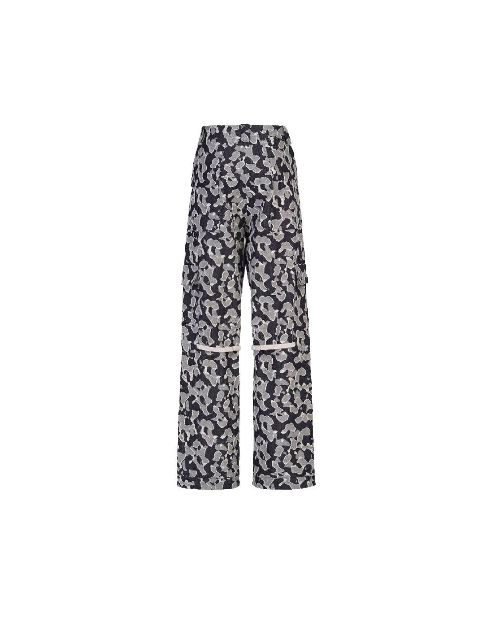 TAKATURNA  Pantaloni Denim Unisex Nero Mezzanotte e Grigio di TAKATURNA Italia
