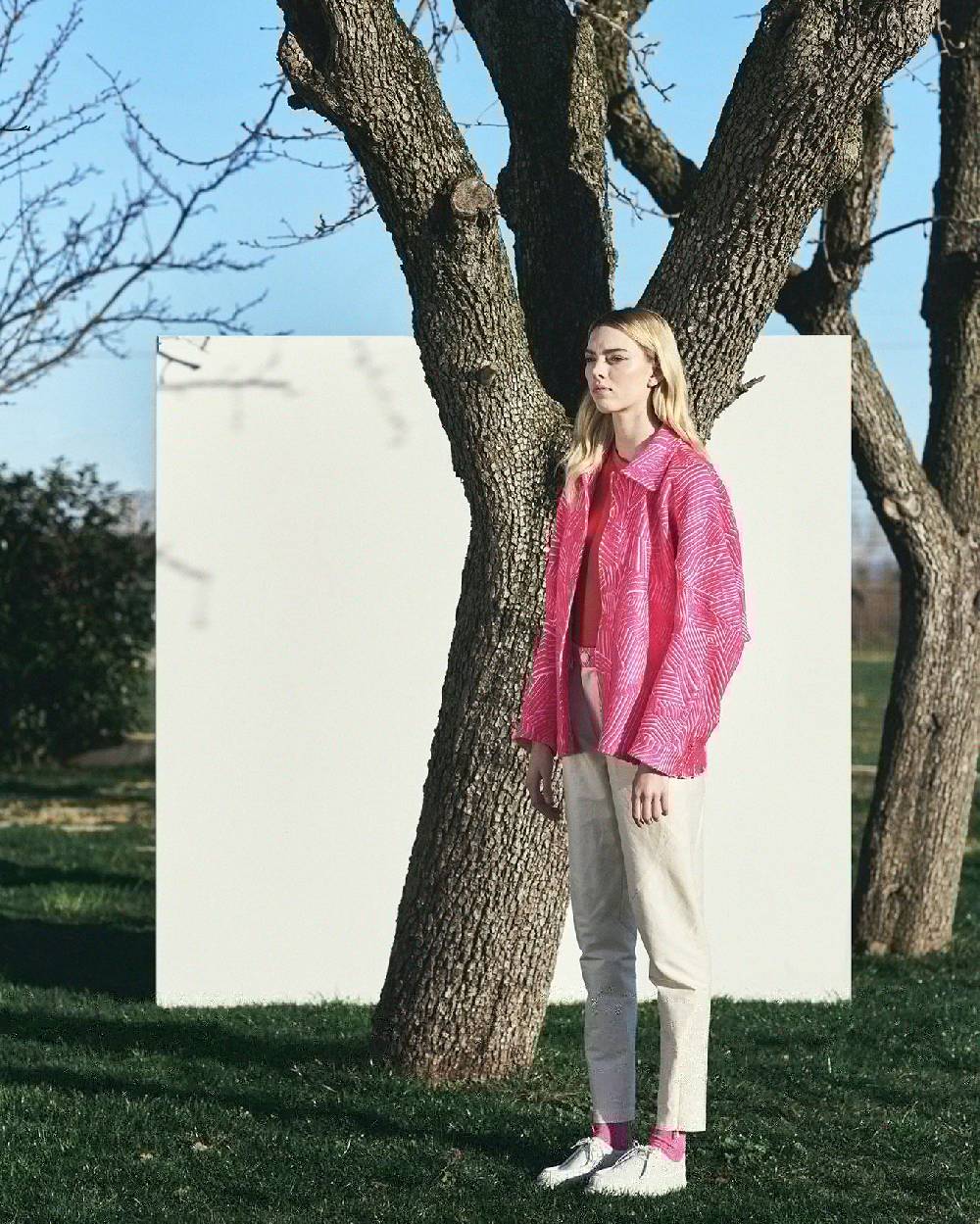 TAKATURNA  Giacca Cinetica Unisex Rosa Impetuoso & Bianco di TAKATURNA Qualità