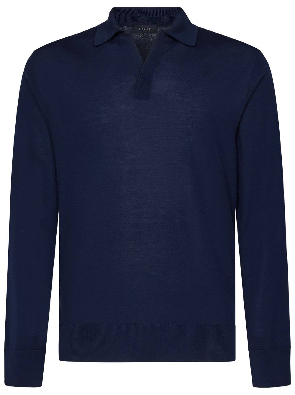 SEASE  Polo Uomo SEASE in Lana Vergine Blu Navy Spedizione Gratuita