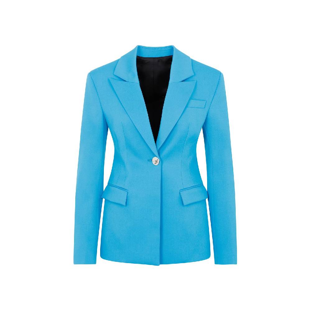 ATTICO  Blazer Blu Capri in Misto Lana da Donna Attico Shopping Online