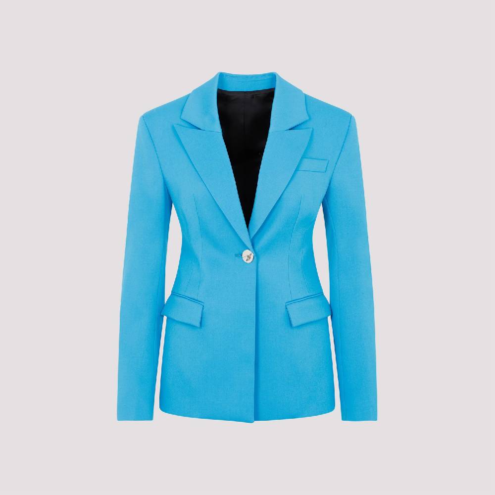 ATTICO  Blazer Blu Capri in Misto Lana da Donna Attico Shopping Online