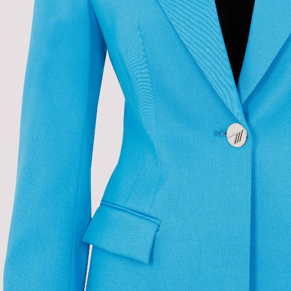 ATTICO  Blazer Blu Capri in Misto Lana da Donna Attico Shopping Online