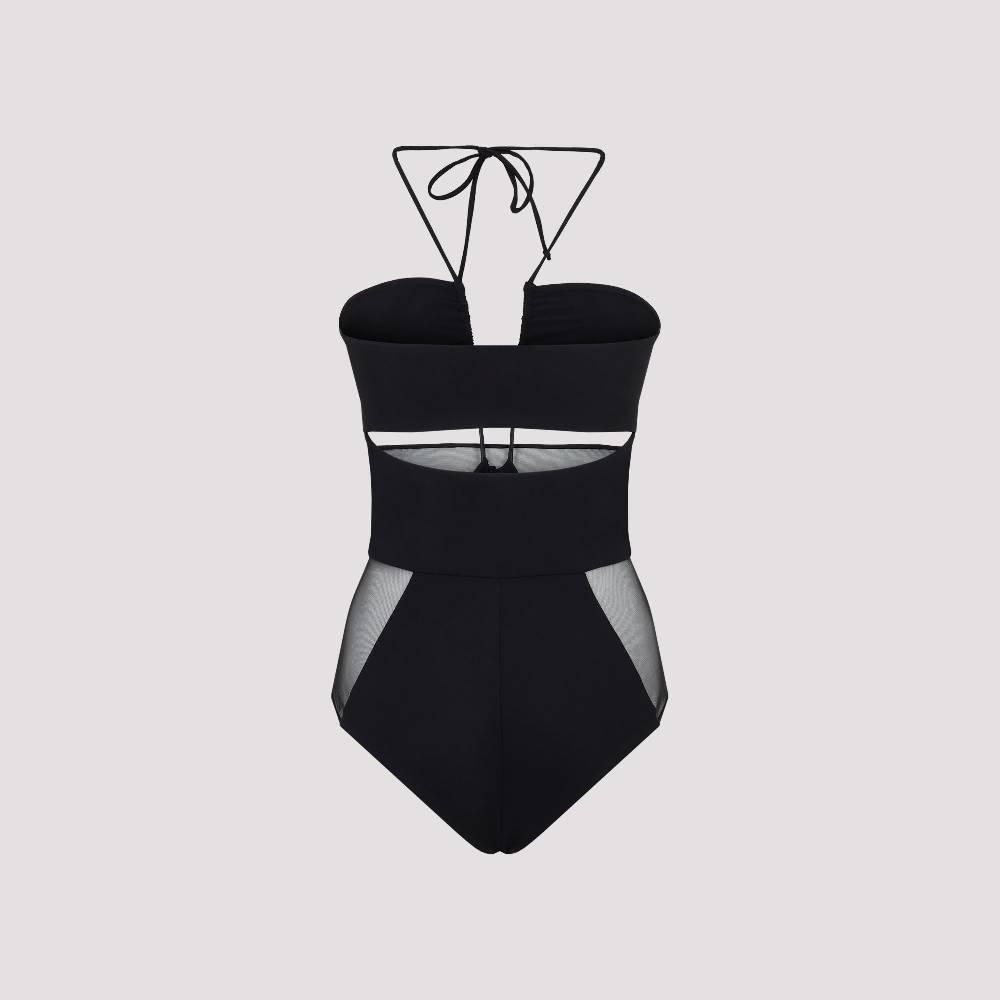 NENSI DOJAKA  Costume Intero Nero con Tagli Nensi Dojaka Sconto