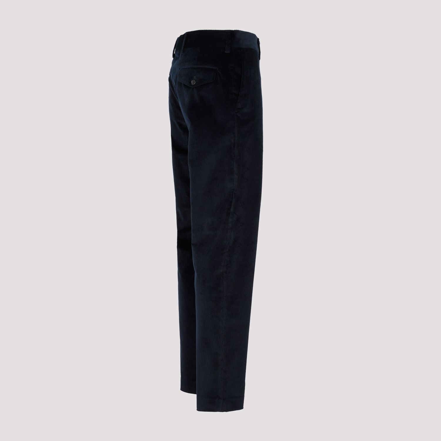 PAUL SMITH  Pantaloni in Velluto Cotone e Lana Blu Navy Paul Smith Offerta