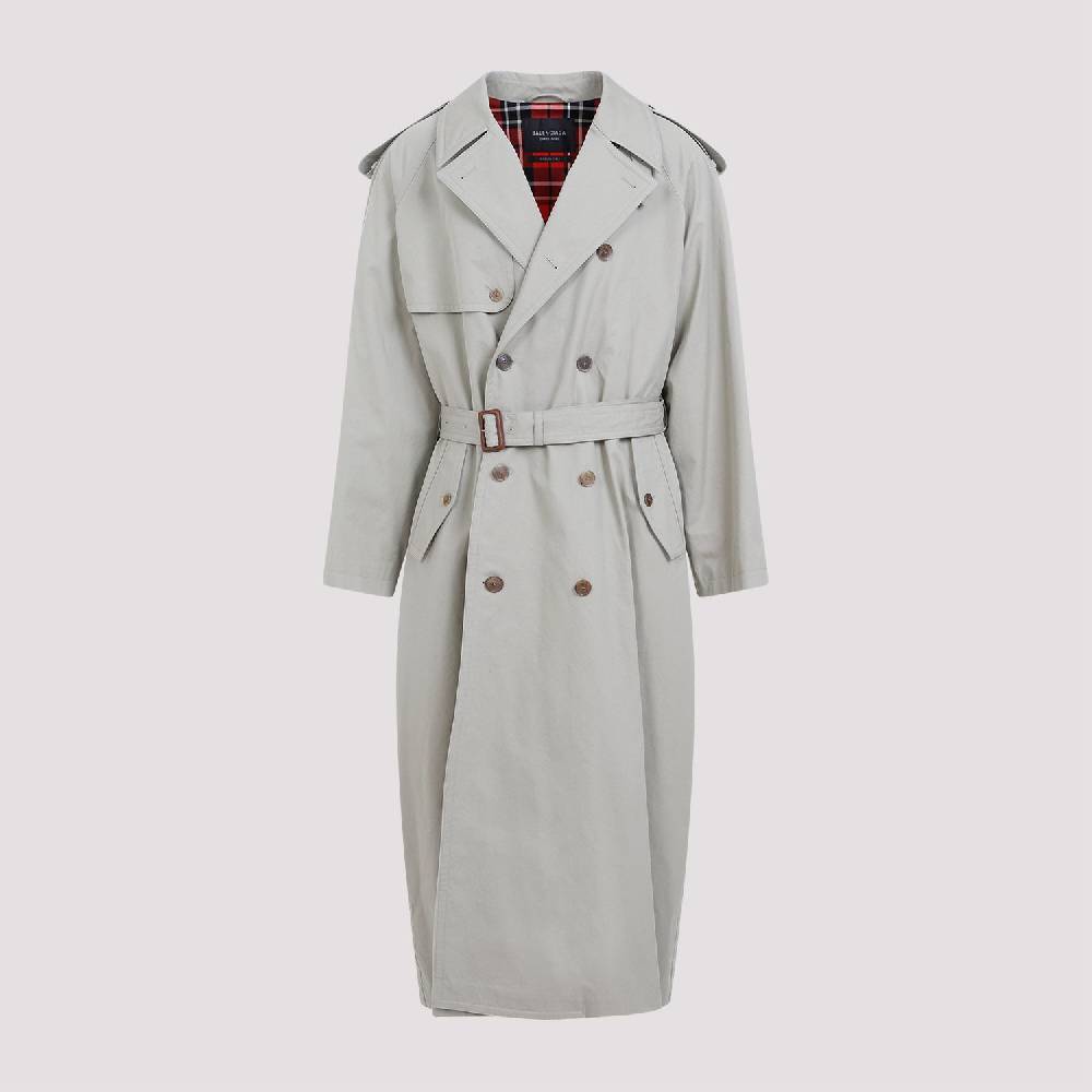 BALENCIAGA  Cappotto Cotone Beige Militare Balenciaga Donna Economico