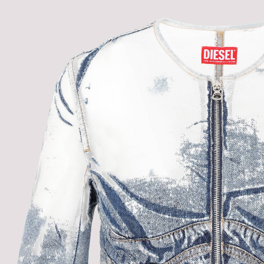 DIESEL  Giacca di Jeans Strappata Blu DIESEL in Cotone da Donna Hotsell