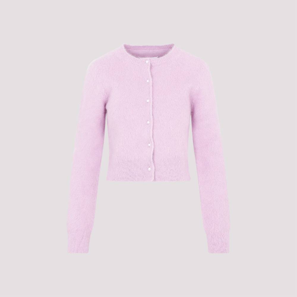 MAISON MARGIELA  Cardigan in Angora Rosa e Viola MAISON MARGIELA Nuova