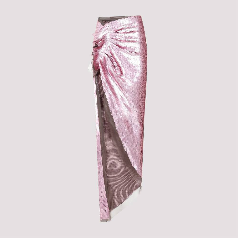 RICK OWENS  Gonna Midi in Paillettes Rosa Polvere di Rick Owens 2025