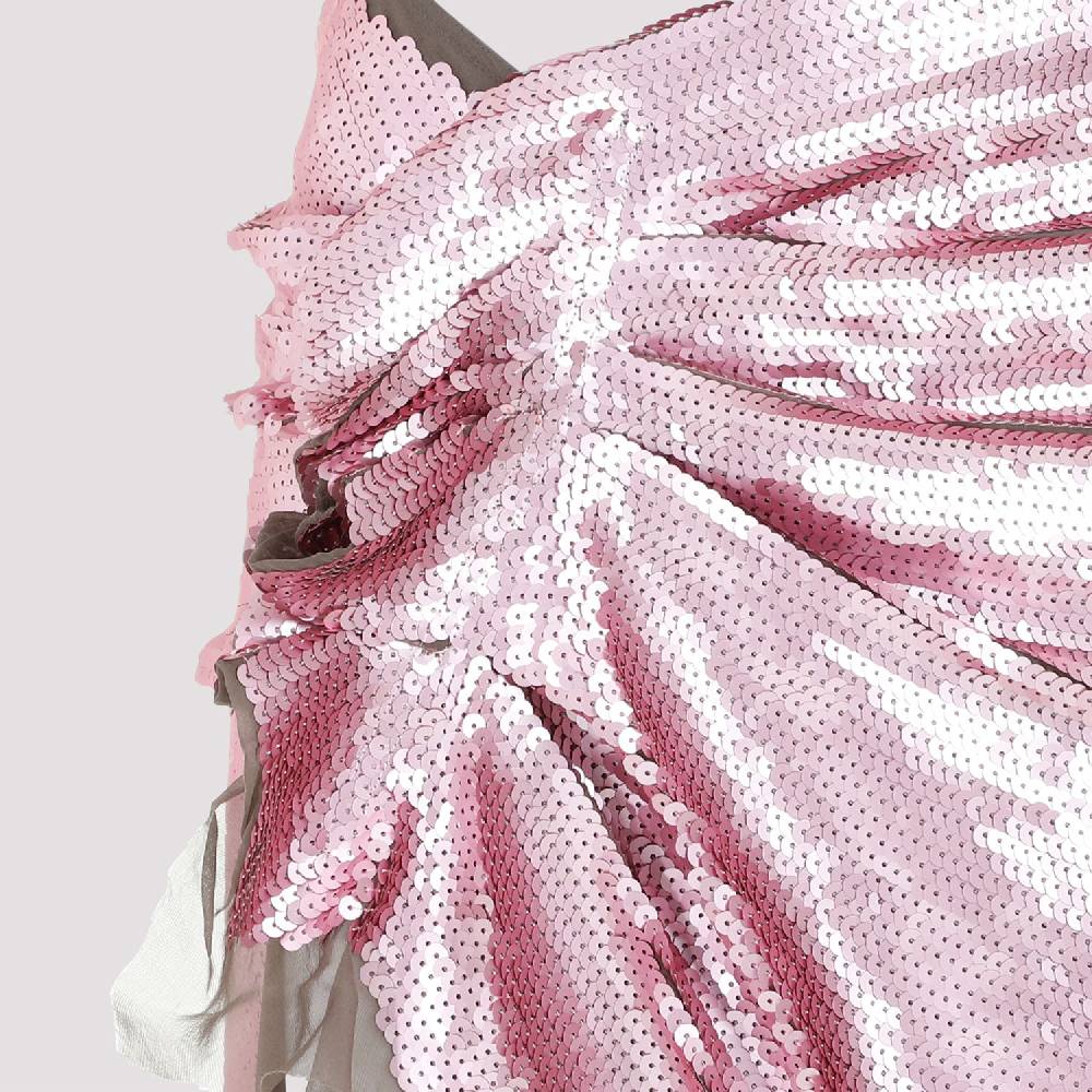RICK OWENS  Gonna Midi in Paillettes Rosa Polvere di Rick Owens 2025
