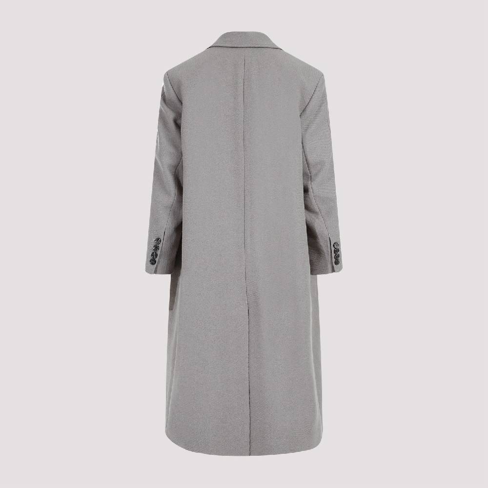 AMI  Cappotto Uomo AMI Taupe in Misto Lana Oversize Pezzi Unici