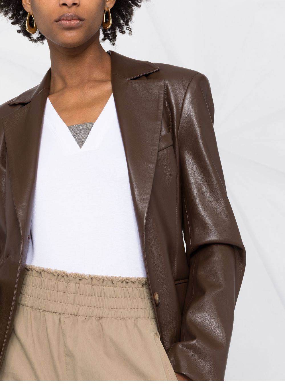 BRUNELLO CUCINELLI  Maglione Bianco Scollo a V BRUNELLO CUCINELLI da Donna Comprane uno, ottenene uno gratis