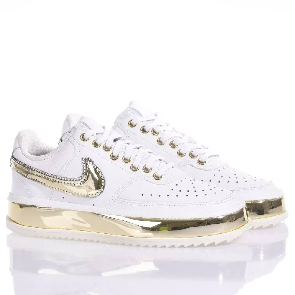 NIKE  Sneakers Nike Court Vision in Bianco Oro - Eco-Pelle Convenienza