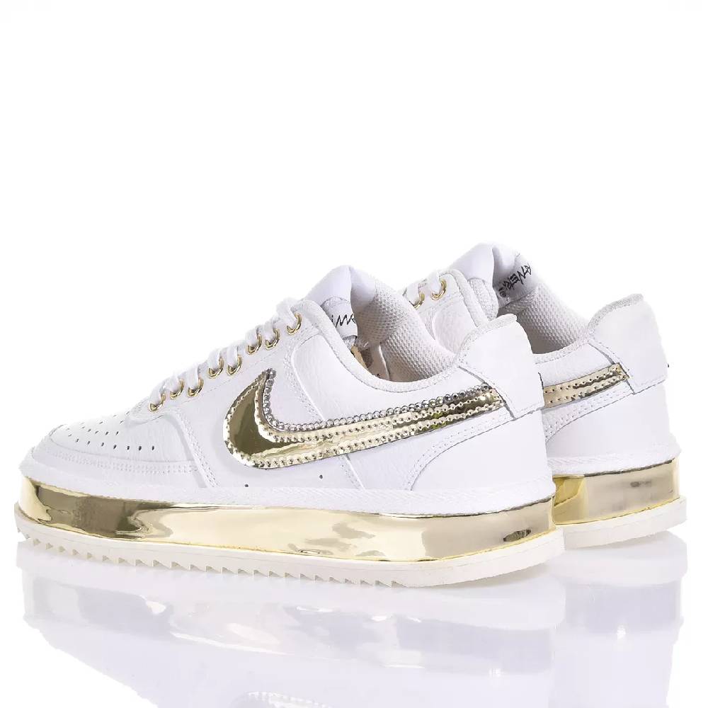 NIKE  Sneakers Nike Court Vision in Bianco Oro - Eco-Pelle Convenienza