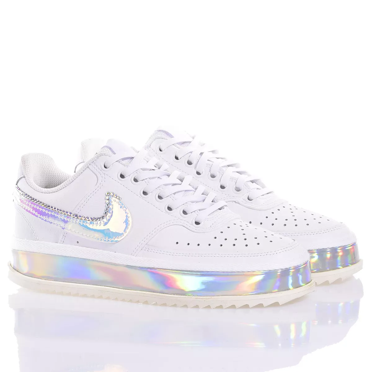NIKE  Sneakers Nike Court Vision in Eco-Pelle - Bianco Multicolore Novità