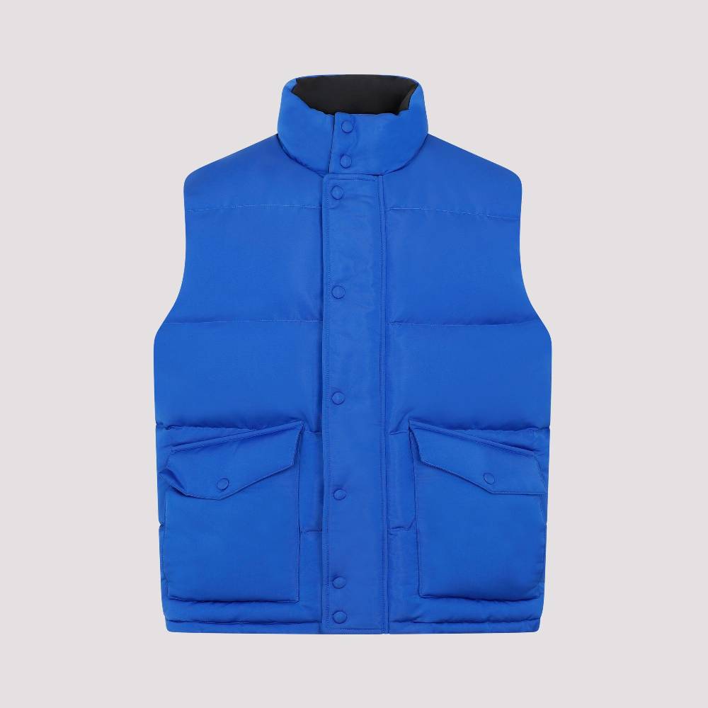 ALEXANDER MCQUEEN  Gilet Imbottito Ultramarino Alexander McQueen - Giacca Blu in Poliestere Uomo Offerte