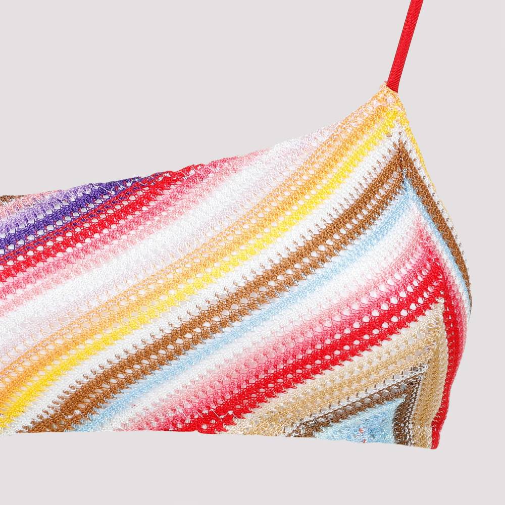MISSONI  Bikini a Righe Monospalla Missoni in Viscosa Vendita Calda