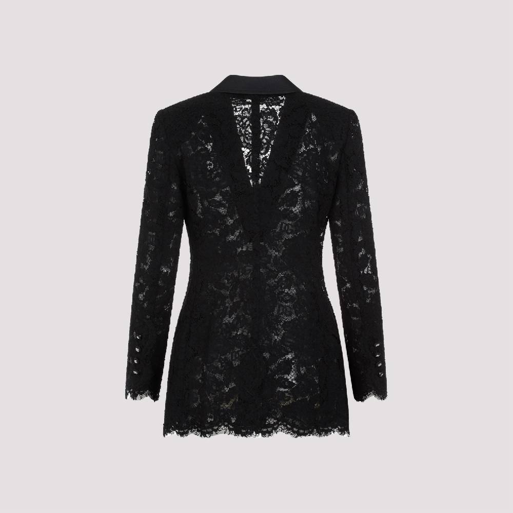 DOLCE & GABBANA  Giacca Pizzo Cotone Nero Dolce & Gabbana Vendita Economica